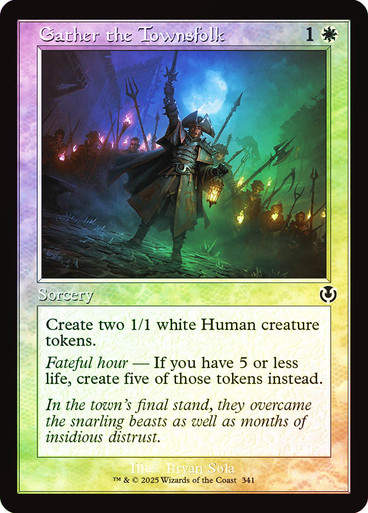 Gather the Townsfolk (INR) (341) / Foil Retro