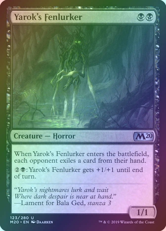 Yarok's Fenlurker (M20) (123) / Foil