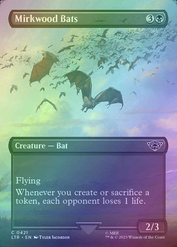 Mirkwood Bats (LTR) (421) / Borderless / Foil