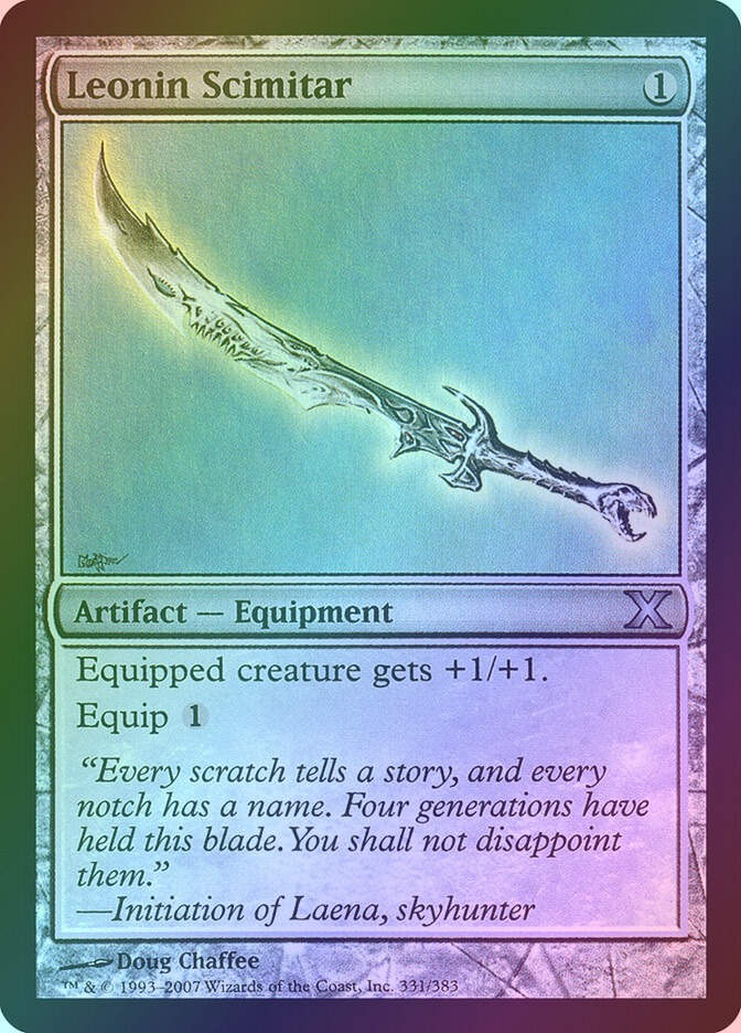 Leonin Scimitar (10E) (331★) / Foil