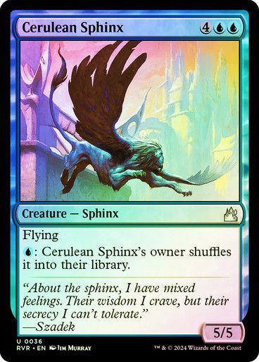 Cerulean Sphinx (rvr) (36) / Foil