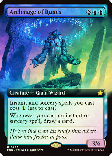 Archmage of Runes (FDN) (450) / Foil / Extended Art