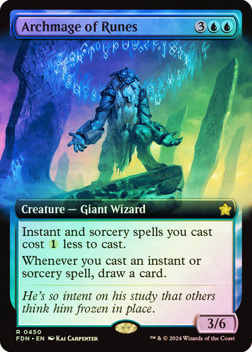 Archmage of Runes (FDN) (450) / Foil / Extended Art