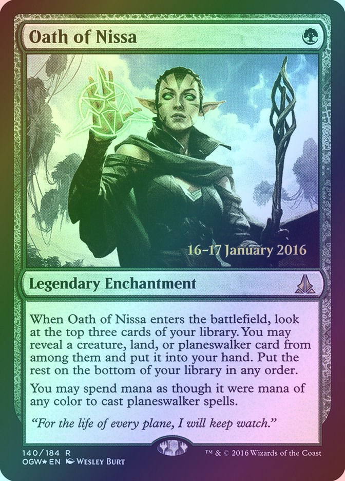 Oath of Nissa (POGW) (140s) / Foil