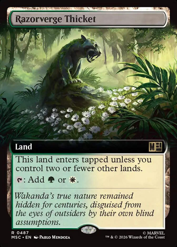 Razorverge Thicket (MSC) (487) / Extended Art