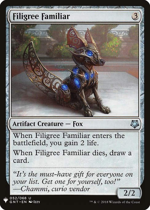 Filigree Familiar (PLST) (GNT-52)