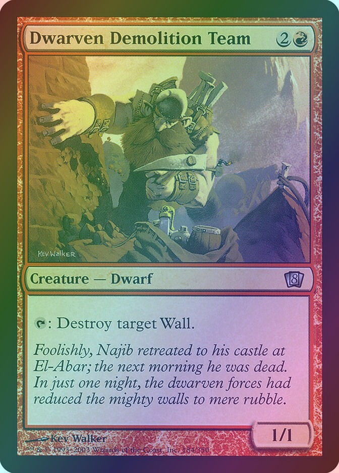 Dwarven Demolition Team (8ED) (184★) / Foil