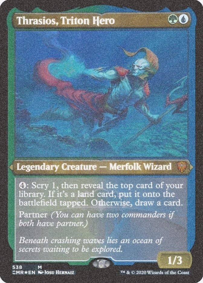 Thrasios, Triton Hero (CMR) (538) / Foil Etched