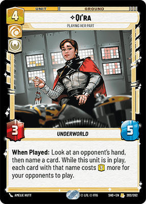 Qi'ra - Playing Her Part (SHD_#202/262) / Foil