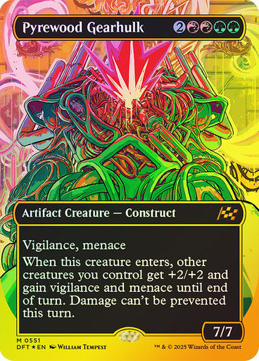 Pyrewood Gearhulk (DFT) (551) / Borderless / First Place Foil