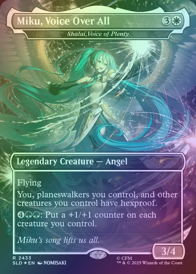 Shalai, Voice of Plenty (SLD) (2433) / Borderless / Foil