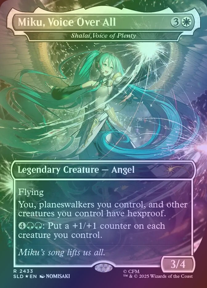 Shalai, Voice of Plenty (SLD) (2433) / Borderless / Foil