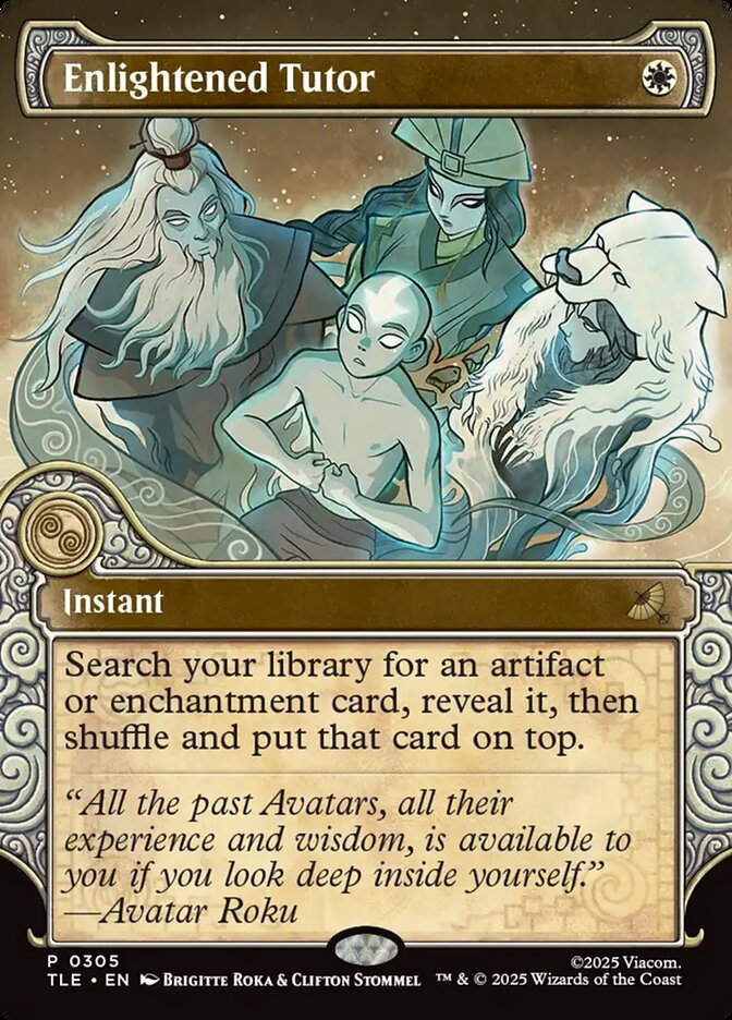 Enlightened Tutor (TLE) (305) / Borderless / Showcase