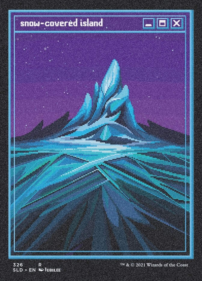 Snow-Covered Island (SLD) (326) / Foil Etched