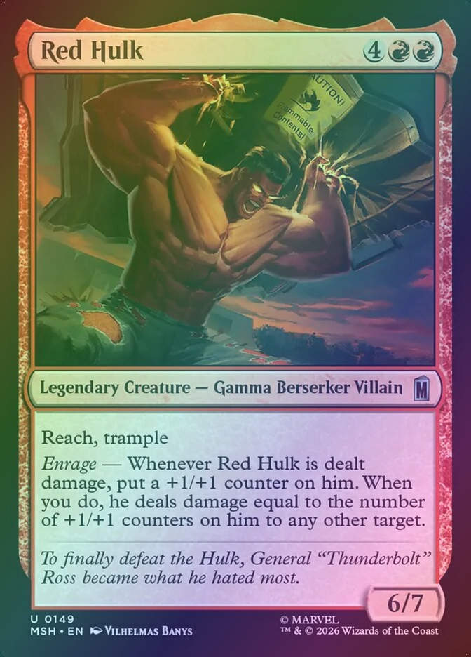 Red Hulk (MSH) (149) / Foil