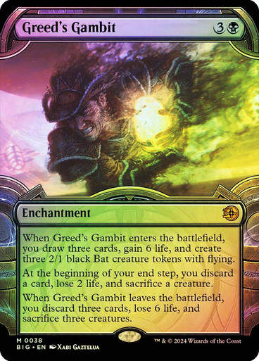 Greed's Gambit (BIG) (38) / Showcase / Foil
