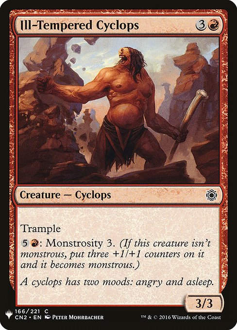 Ill-Tempered Cyclops (PLST) (CN2-166)