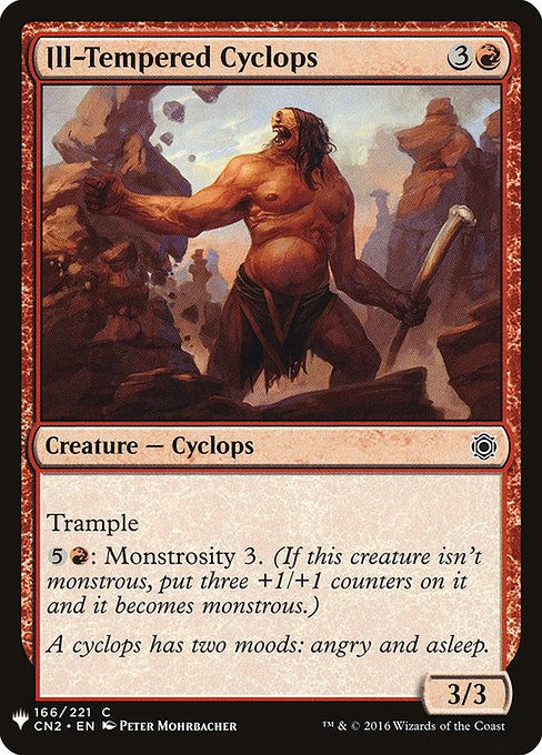 Ill-Tempered Cyclops (PLST) (CN2-166)