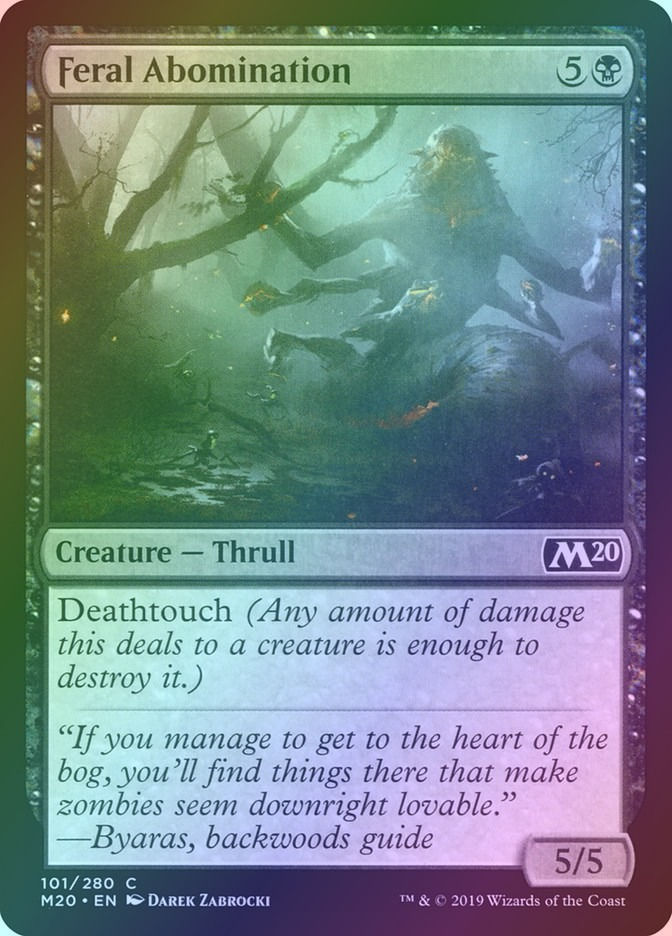 Feral Abomination (M20) (101) / Foil
