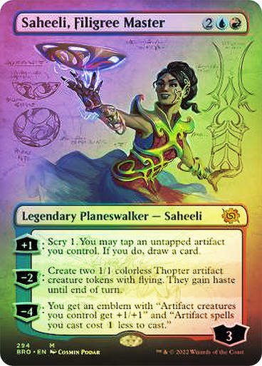 Saheeli, Filigree Master (BRO) / Borderless Foil