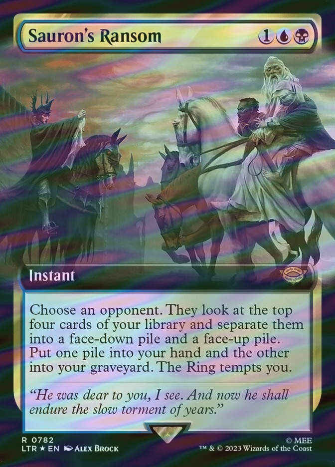 Sauron's Ransom (LTR) (782) / Extended Art / Surge Foil