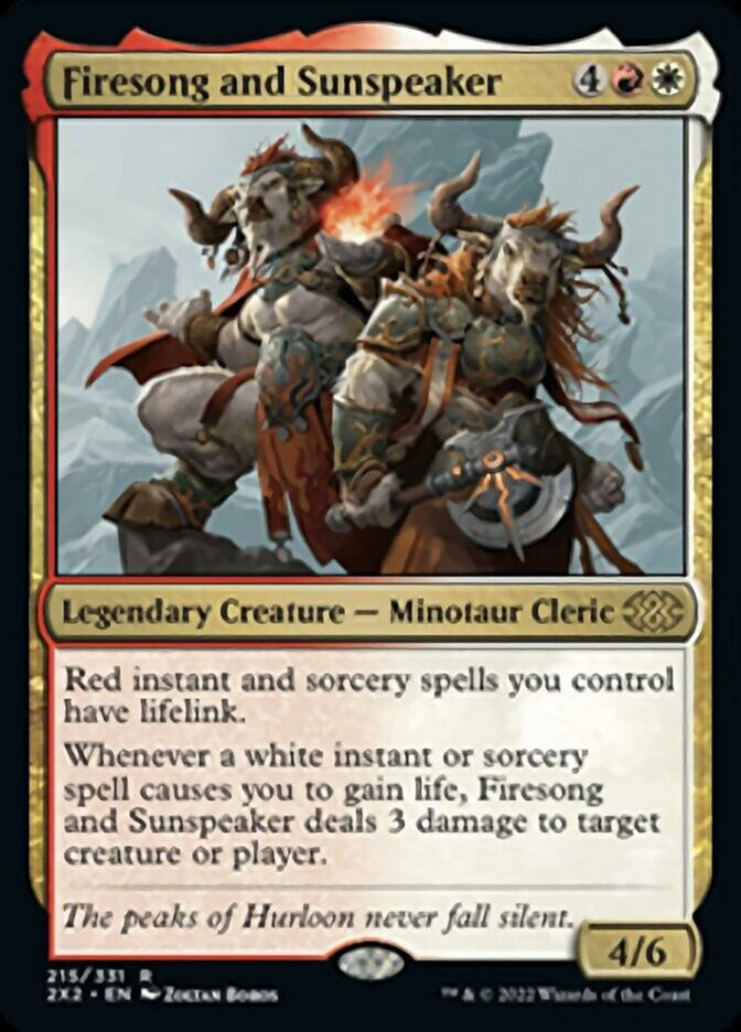 Firesong and Sunspeaker (2X2)