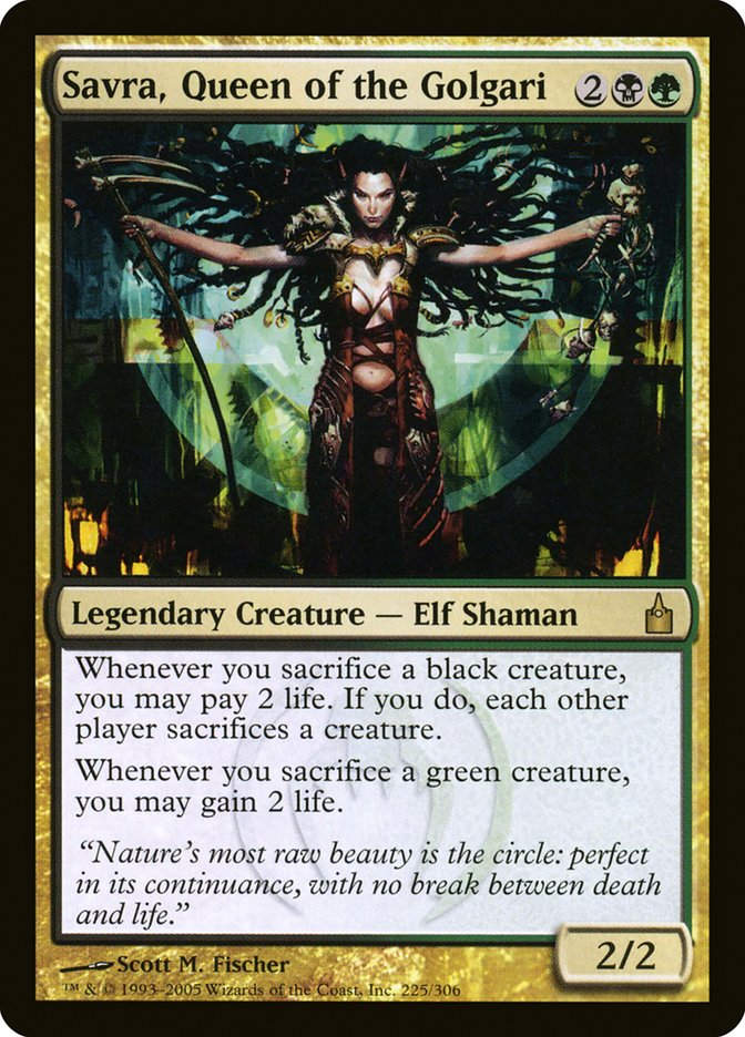 Savra, Queen of the Golgari (rav)