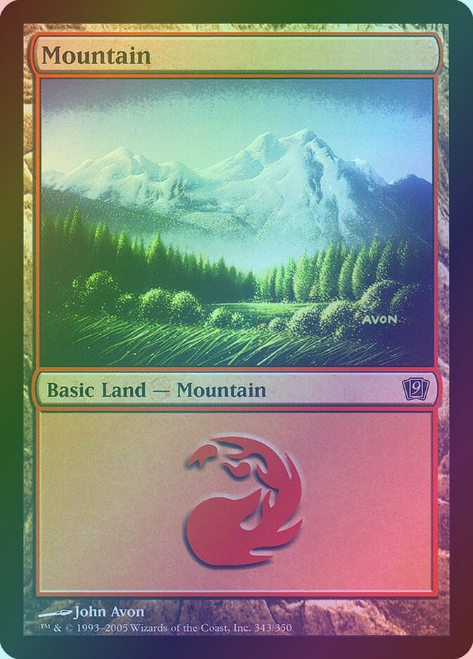 Mountain (9ED) (343★) / Foil