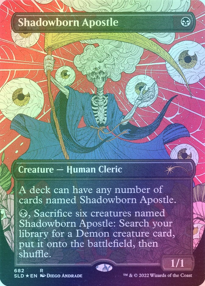 Shadowborn Apostle (SLD) (682) / Borderless / Foil
