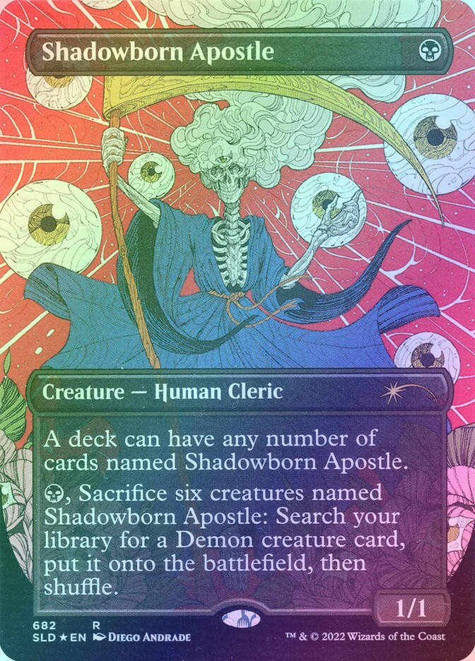 Shadowborn Apostle (SLD) (682) / Borderless / Foil