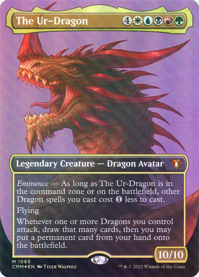 The Ur-Dragon (CMM) (1065) / Borderless / Textured Foil
