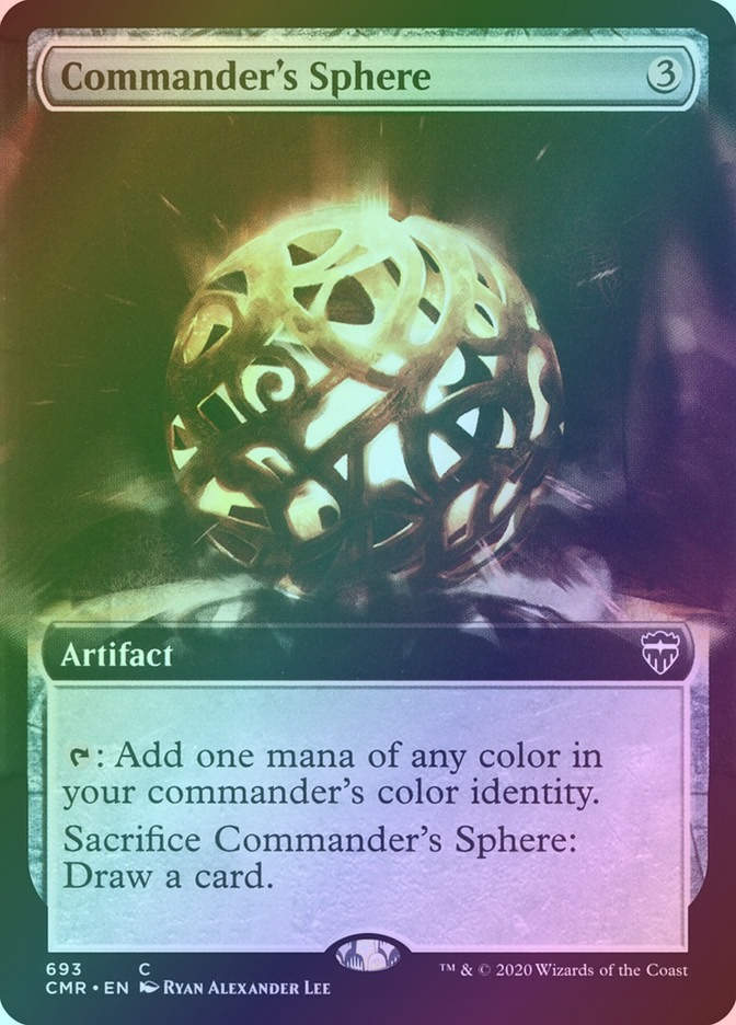 Commander's Sphere (CMR) (693) / Extended Art / Foil