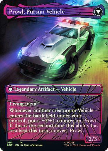 Prowl, Stoic Strategist // Prowl, Pursuit Vehicle (BOT) (16)  / Foil — cara 2 de 2