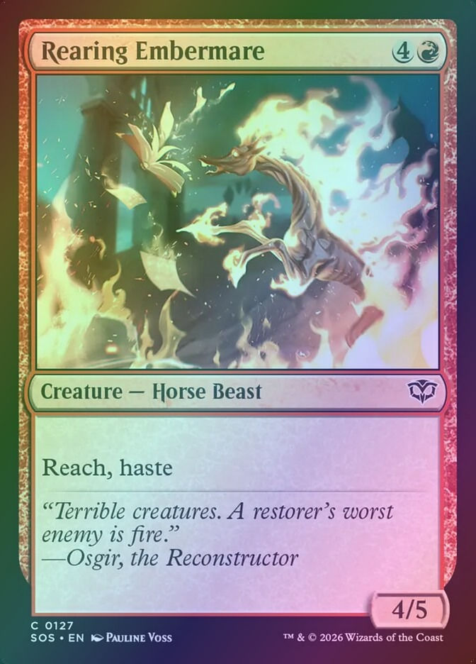 Rearing Embermare (SOS) (127) / Foil