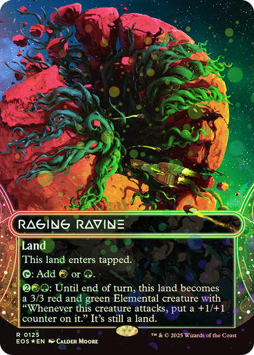 Raging Ravine (EOS) (125) / Borderless Galaxy Foil