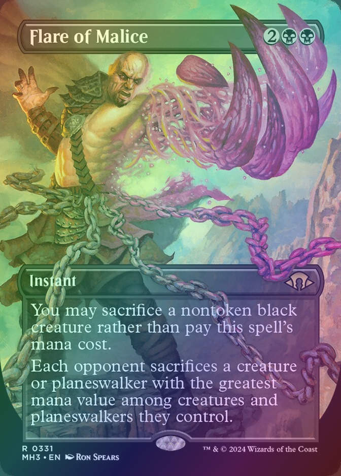 Flare of Malice (MH3) (331) / Borderless / Foil