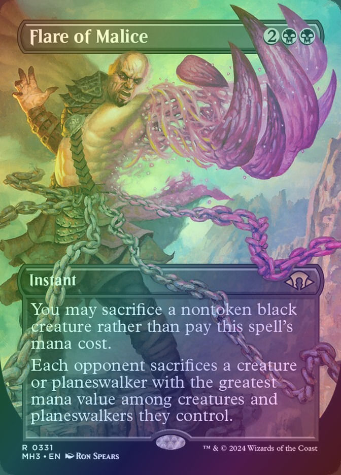 Flare of Malice (MH3) (331) / Borderless / Foil