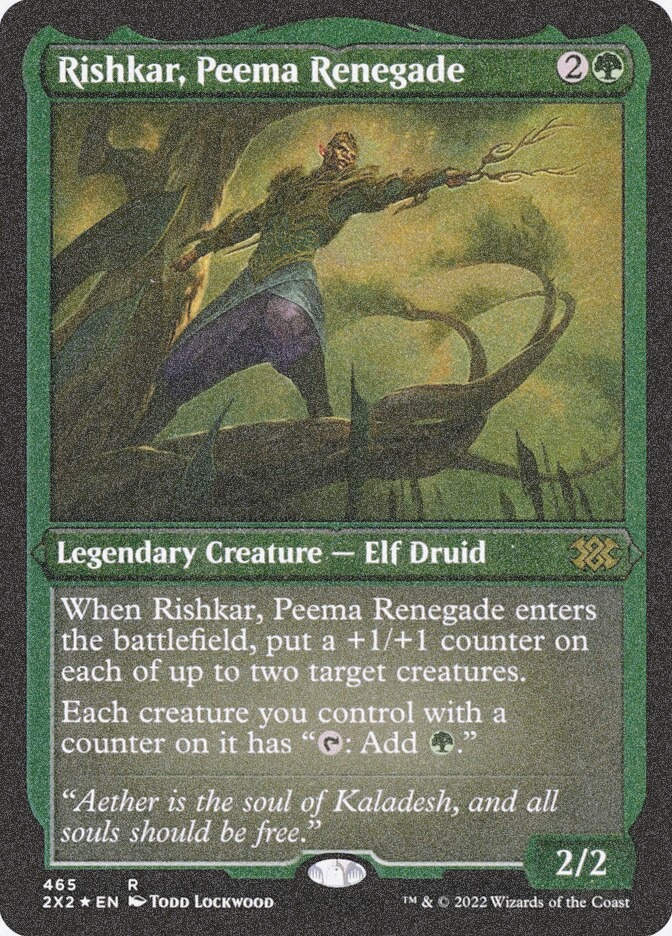 Rishkar, Peema Renegade (2X2) (465) / Foil Etched