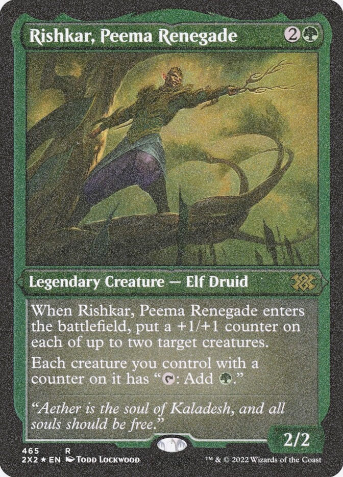 Rishkar, Peema Renegade (2X2) (465) / Foil Etched