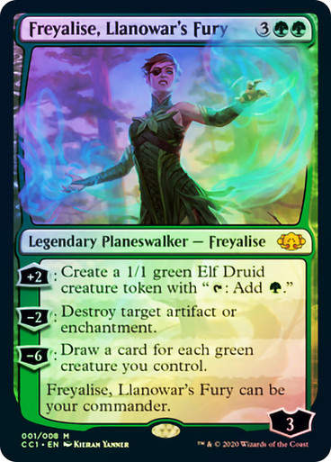 Freyalise, Llanowar's Fury (cc1) / Foil