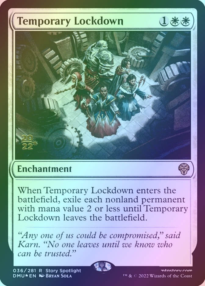 Temporary Lockdown (PDMU) (36s) / Foil