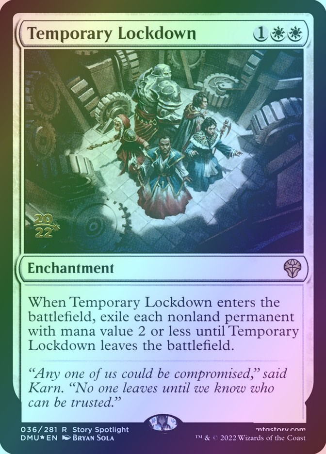 Temporary Lockdown (PDMU) (36s) / Foil