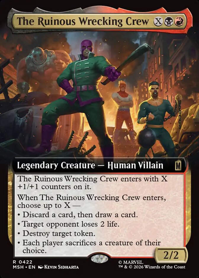 The Ruinous Wrecking Crew (MSH) (422) / Extended Art