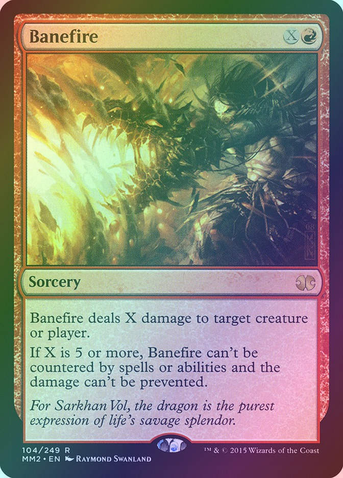 Banefire (MM2) (104) / Foil