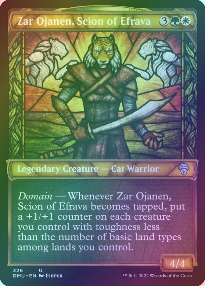 Zar Ojanen, Scion of Efrava (DMU) (326) / Showcase / Foil