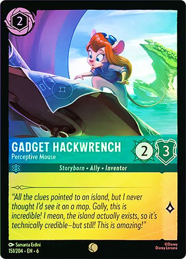 Gadget Hackwrench - Perceptive Mouse (LOR_AZU) / Foil