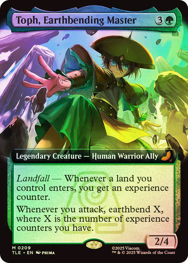 Toph, Earthbending Master (TLE) (209) / Extended Art / Foil