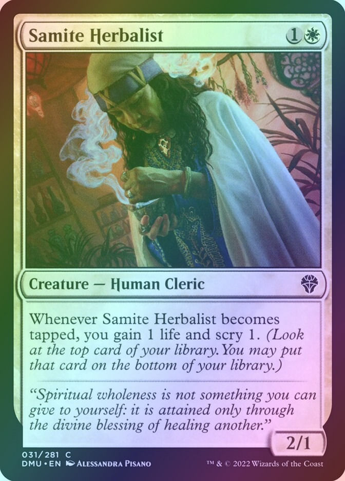 Samite Herbalist (DMU) (31) / Foil