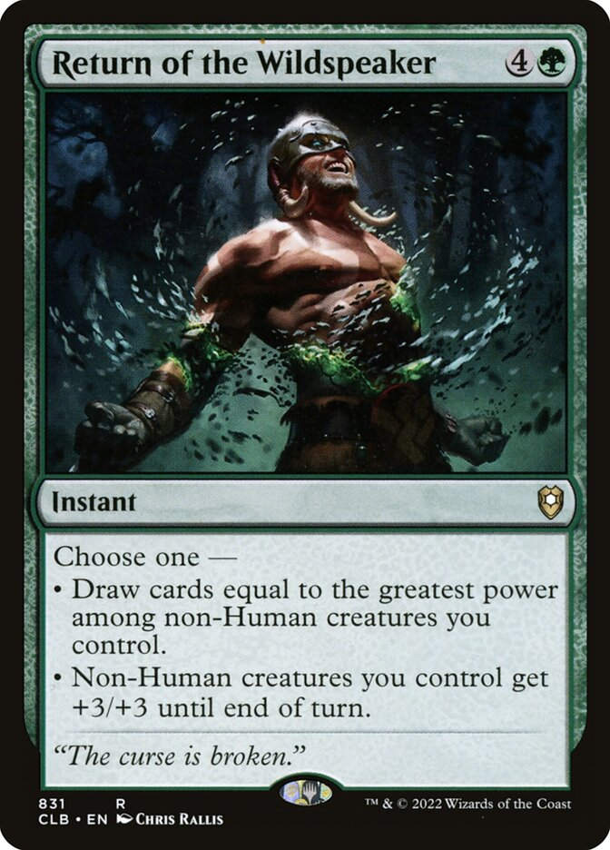 Return of the Wildspeaker (CLB) (831)