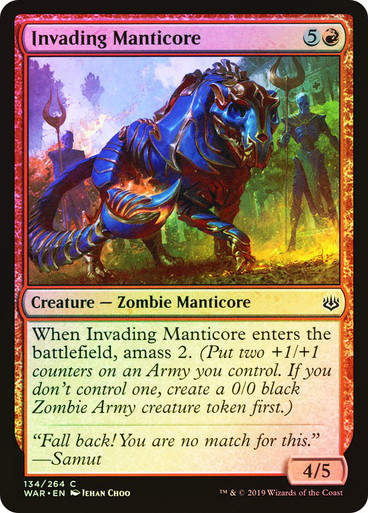 Invading Manticore (WAR) (134) / Foil